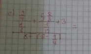 frac  3/4 +frac 5 5/2  1/2 +2+3- 1/4 )=