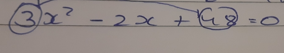 3 x^2-2x+(48)=0