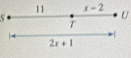 11
x-2
8
U
T
2x+1