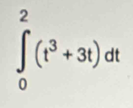 ∈tlimits _0^(2(t^3)+3t)dt