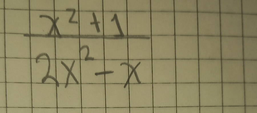  (x^2+1)/2x^2-x 