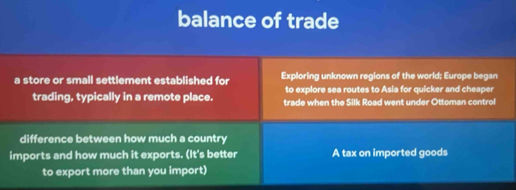 balance of trade