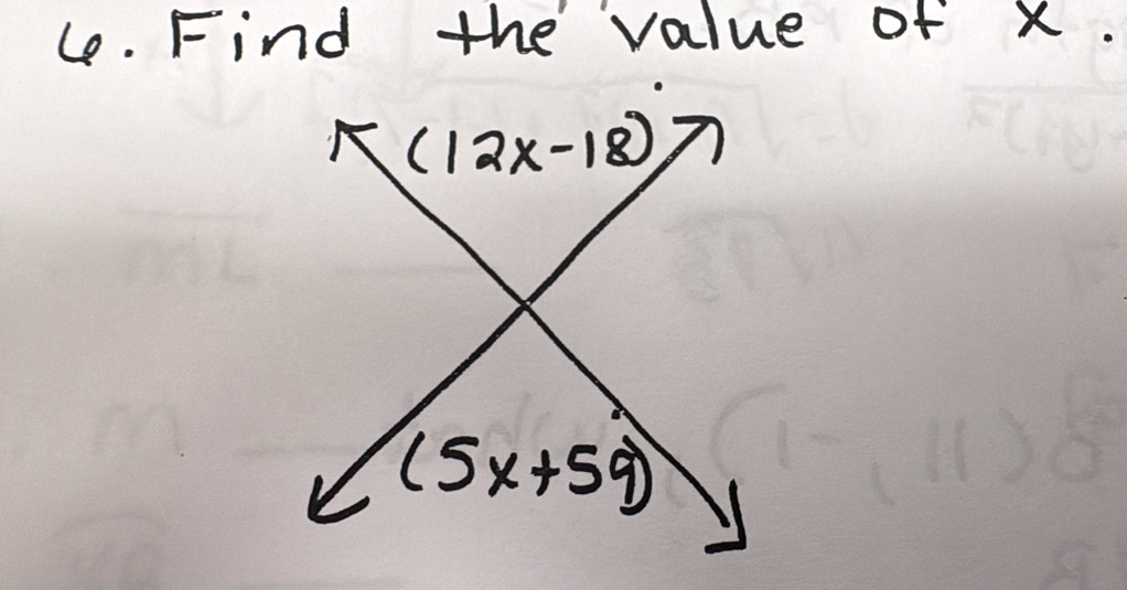 le. Find the value of x.