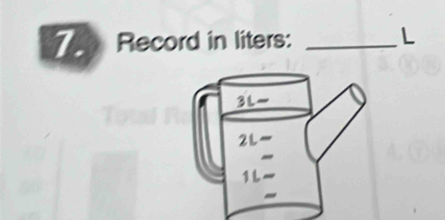 Record in liters:_
L