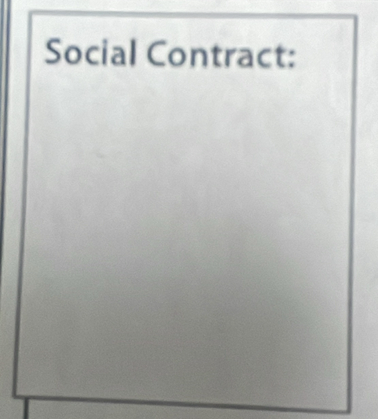 Social Contract: