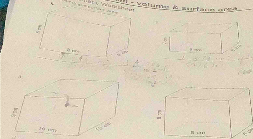 volume & surface area 
Metry W 
llums an
6 c