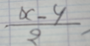  (x-y)/2 
frac 1a<0)^- 1/3 = (-1)/3 