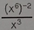 frac (x^6)^-2x^3