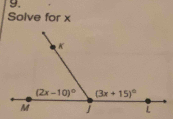 Solve for x