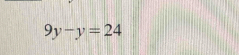 9y-y=24