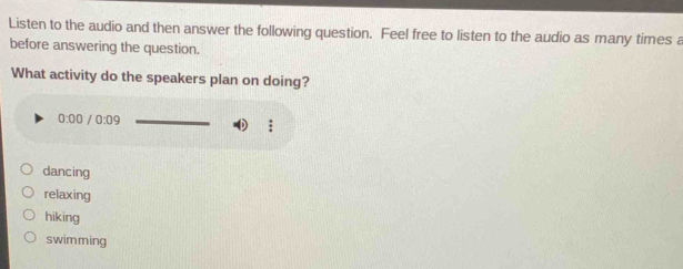 Solved: Listen to the audio and then answer the following question ...