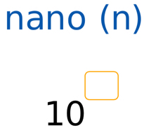 nano (n)
10^(□)