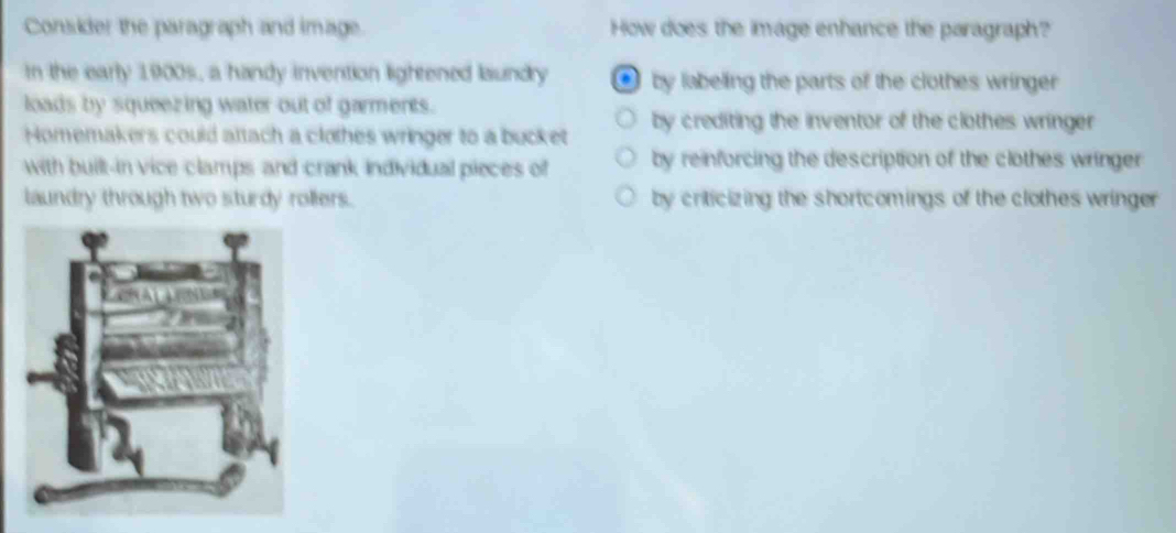 Solved: Consider the paragraph and image. How does the image enhance ...