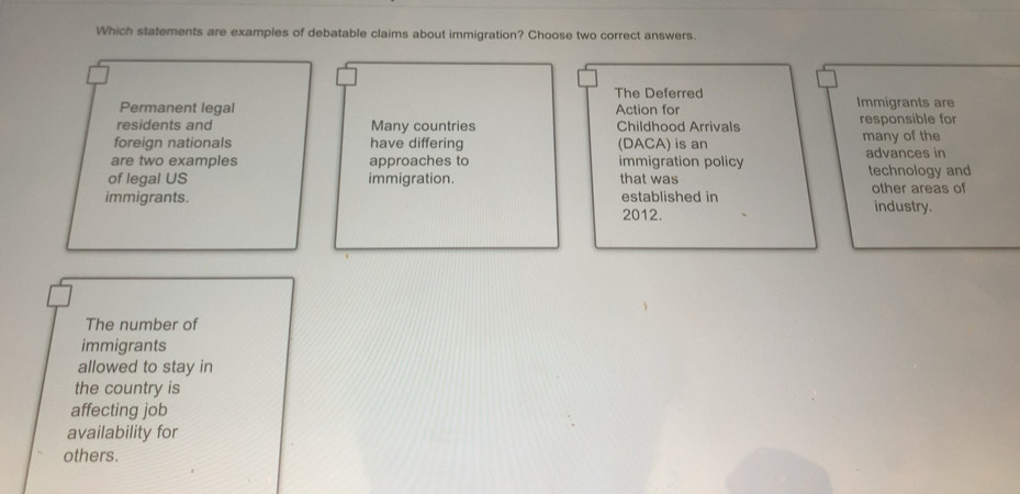 Solved: Which statements are examples of debatable claims about ...