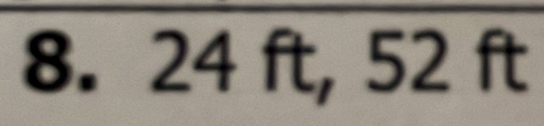 24ft, 52ft°