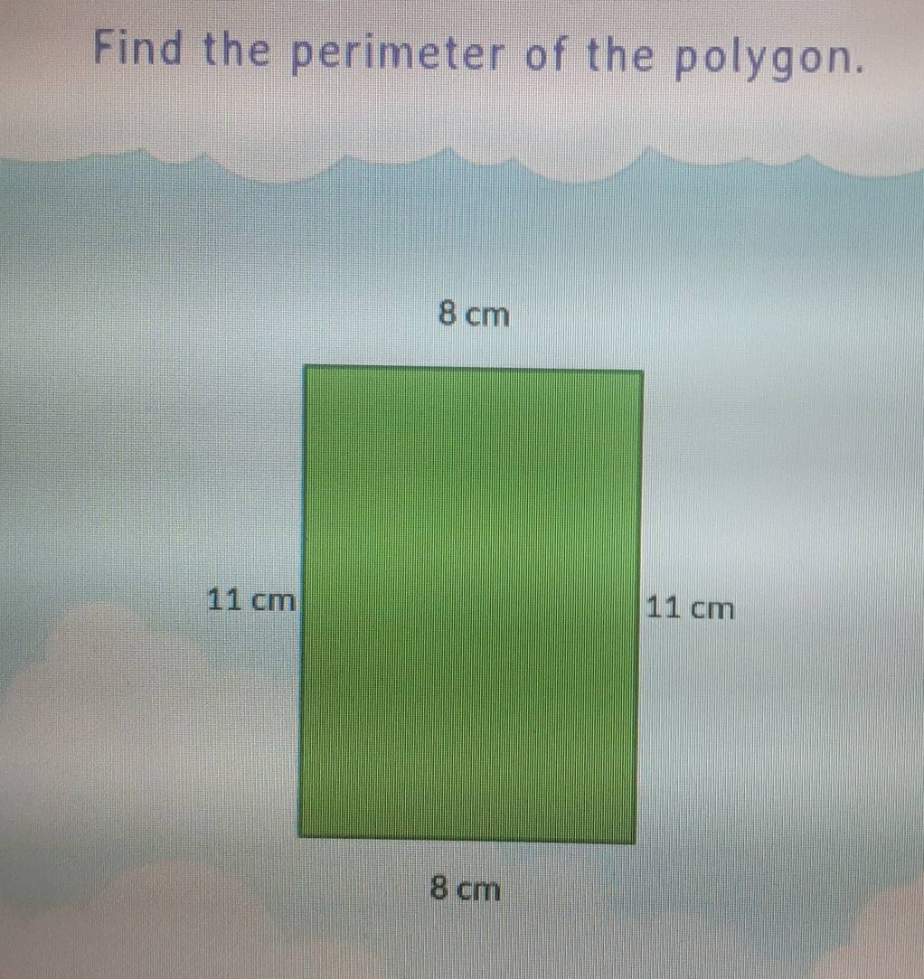 Find the perimeter of the polygon.