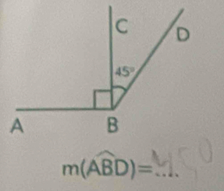 m(widehat ABD)=