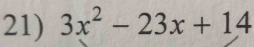 3x^2-23x+14