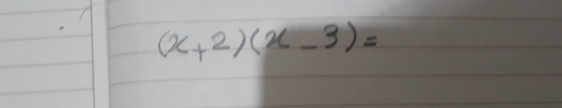 (x+2)(x-3)=