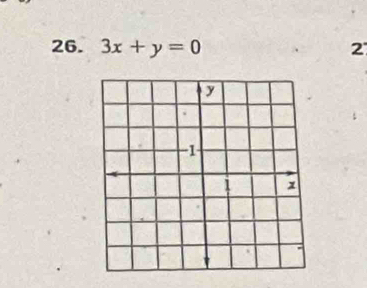 3x+y=0 2