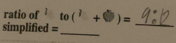 ratio of ì to ( ì + ) =_ 
simplified =_