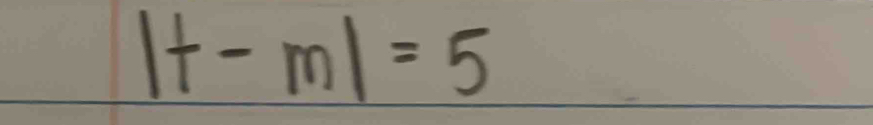 |f-m|=5