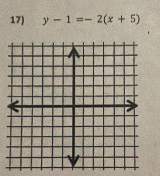 y-1=-2(x+5)