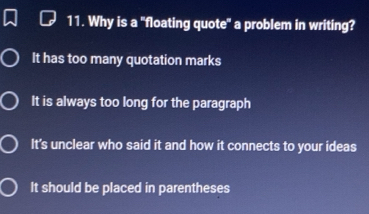 Solved: Why is a 