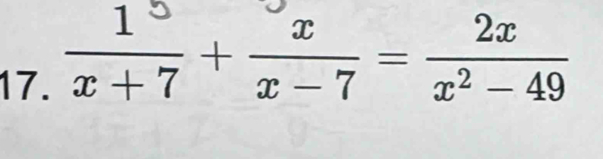 x+7+x-7 - x²49