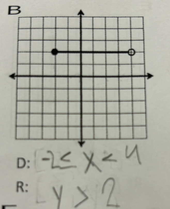 -2≤ x<4</tex>
y>2