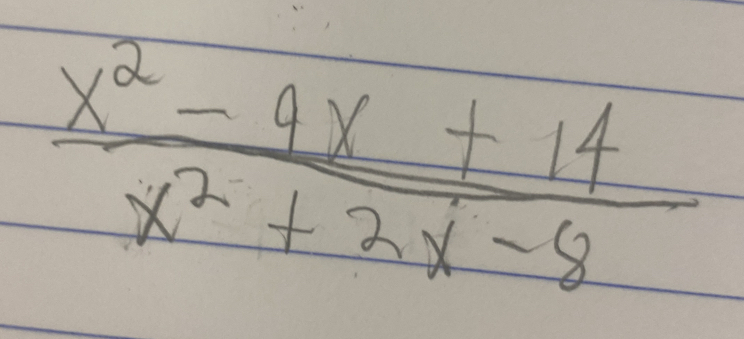  (x^2-4x+14)/x^2+2x-8 