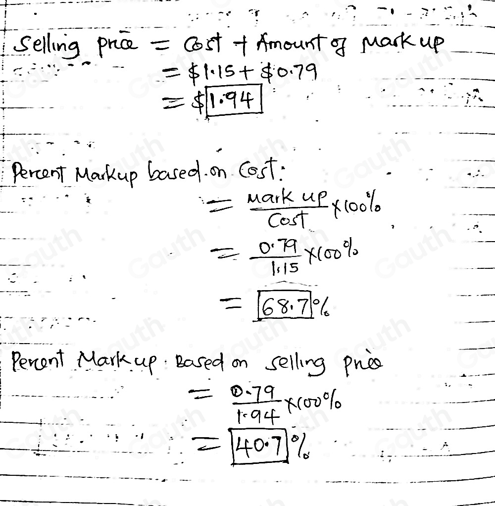 Solved: Calculate the missing information. Round dollars to the nearest ...