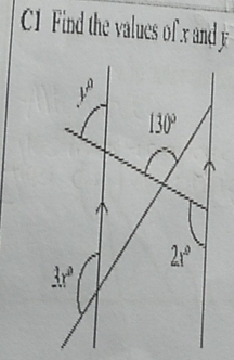 Find the values of xand