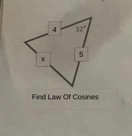 Find Law Of Cosines