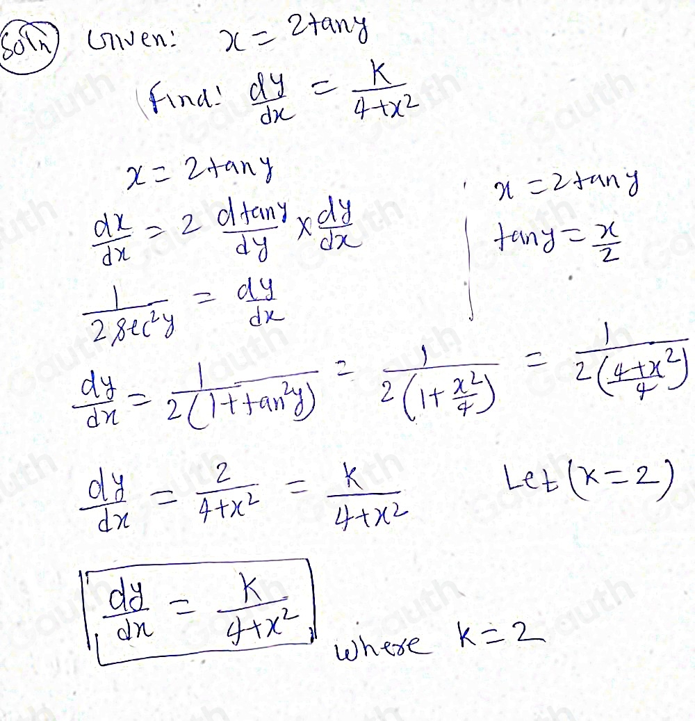 Solved: y=a^x where a is a positive constant, show that dy/dx =a^xln a ...