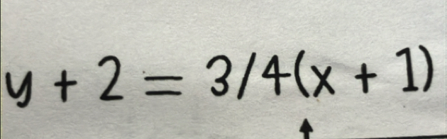 y+2=3/4(x+1)