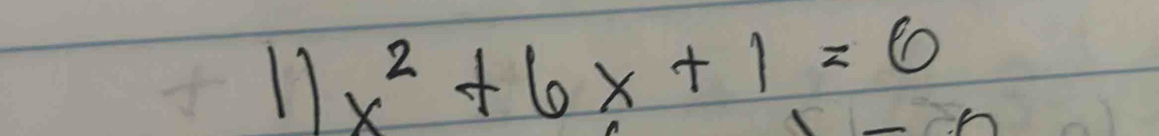 11x^2+6x+1=6