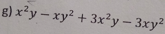 x^2y-xy^2+3x^2y-3xy^2