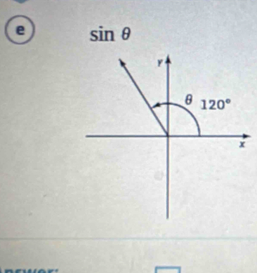 sin θ