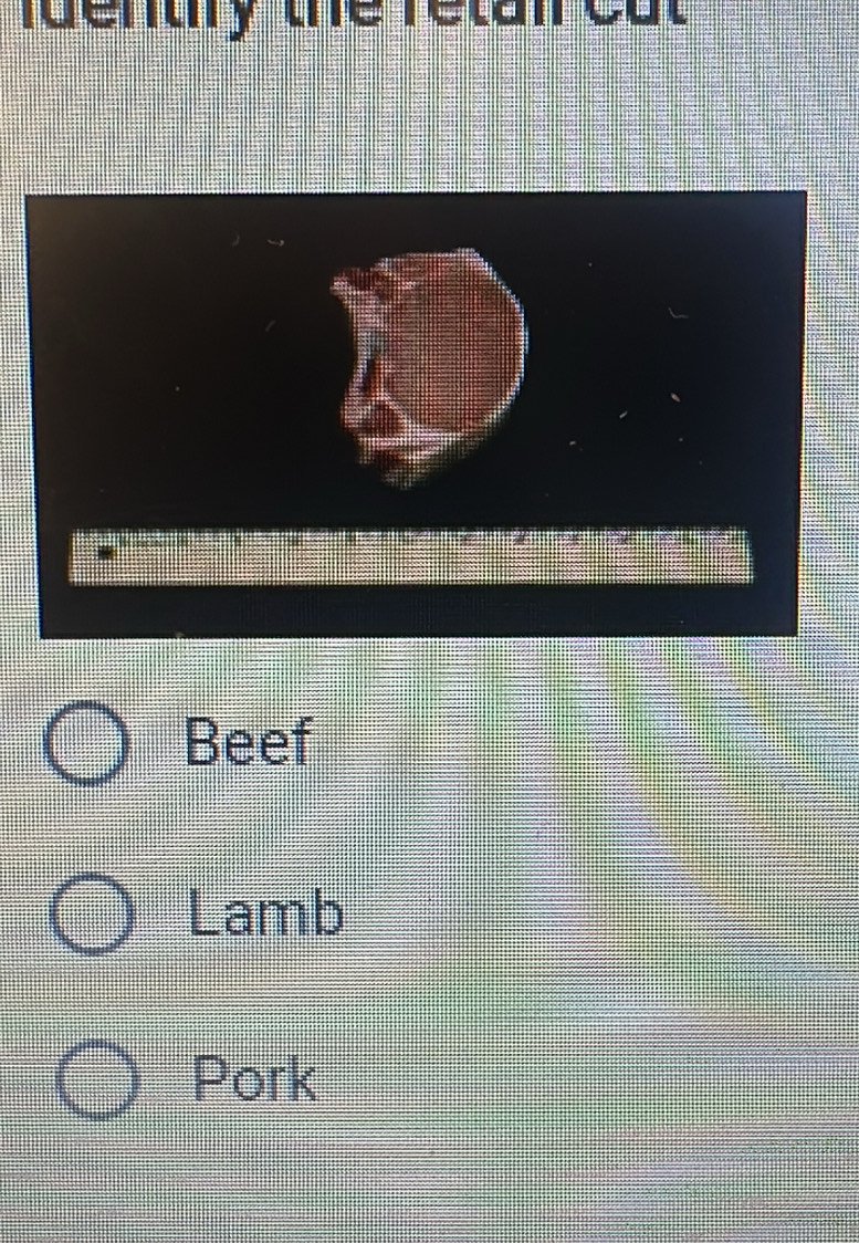 ldertly the retan bat
Beef
Lamb
Pork