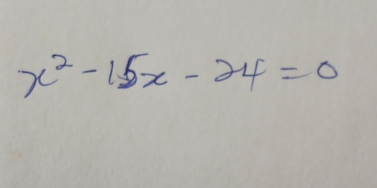 x^2-15x-24=0