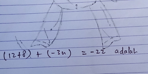 (12+8)+(-3n)=-22^2 adalal