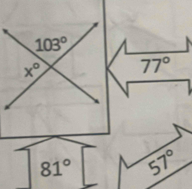 77°
81°
57°