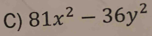 81x^2-36y^2