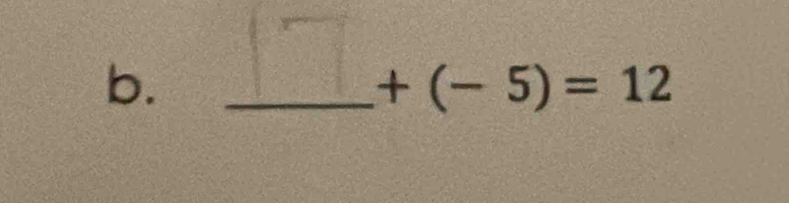 +(-5)=12