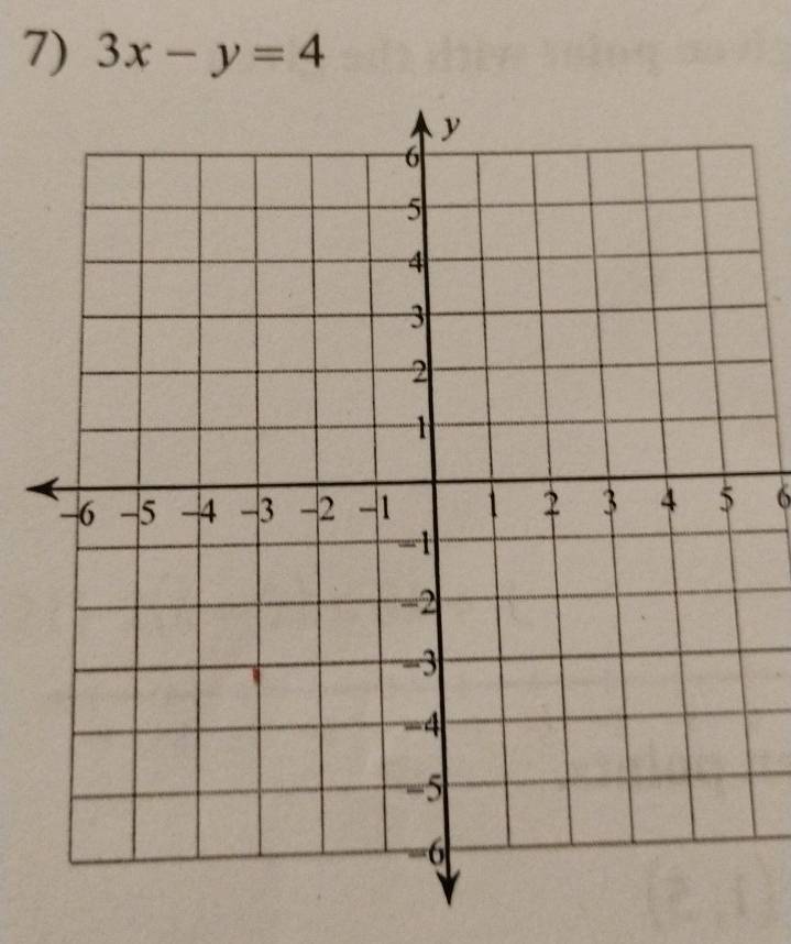 3x-y=4
6