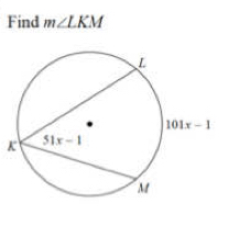 Find m∠ LKM
K