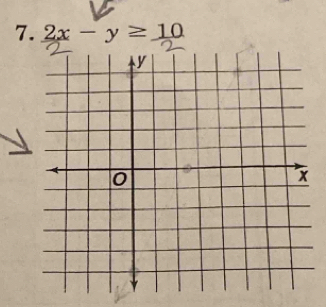 2x-y≥ 10