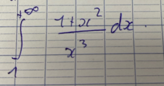 ∈t^((∈fty)^(∈fty)frac 1+x^2)x^3dx