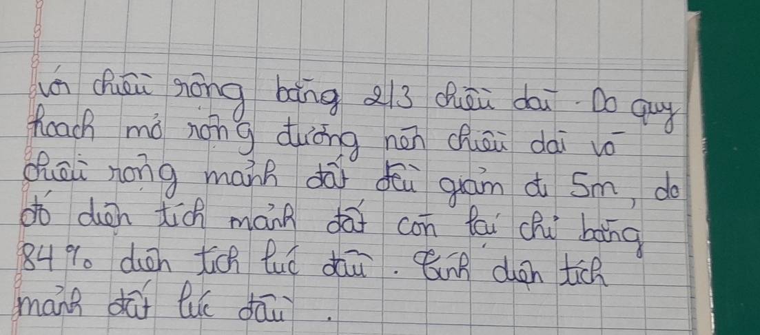 un Qhuāi nōng bāng Q3 duāù doi. Do quy 
heach mó nóng duāng hēn chōu dài vo 
Quāi nong mann dāi fēù guān à Sm, do 
dó duàn tiá mánn dāi con fái chì bāng
849. duōn tāh fuǒ dūi. Bunn dán tāh 
manh dúi lie dāu.